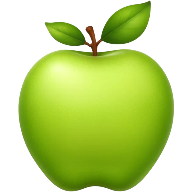 korean pear shaped like an apple emoji