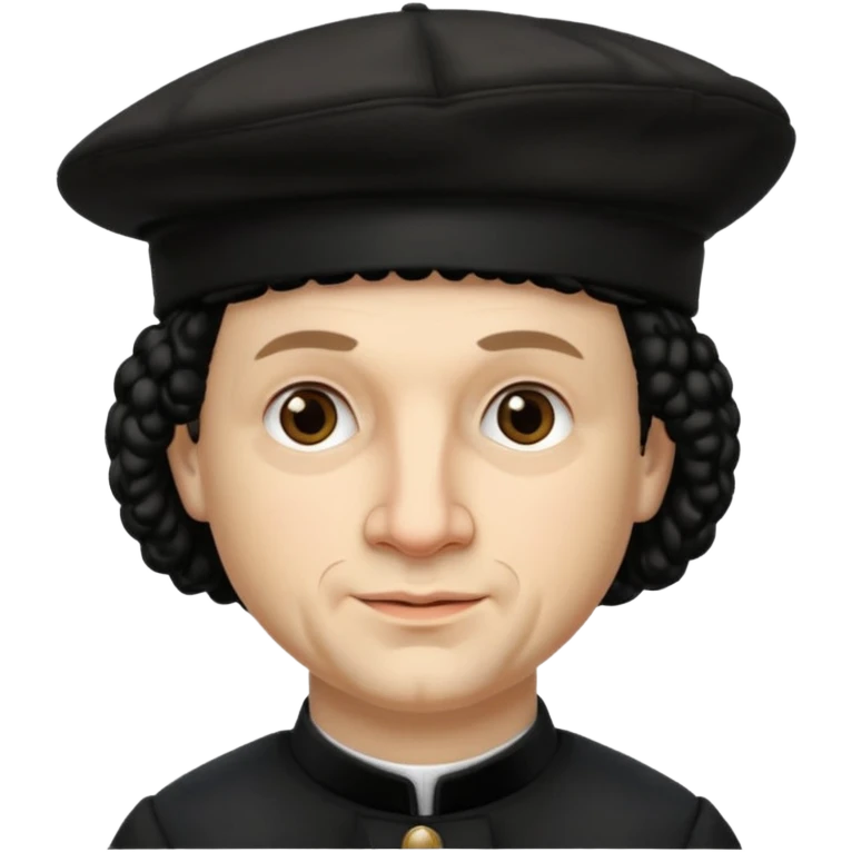 Rembrandt artist wear black berret hat emoji