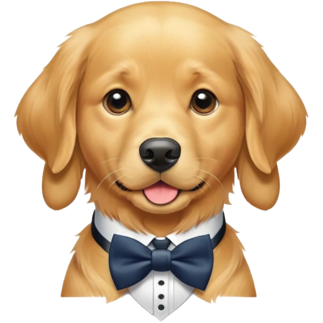 Preppy dog  emoji