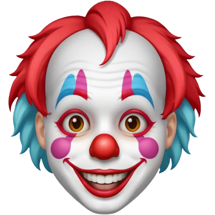 Clown WITH WHITE STROKE emoji