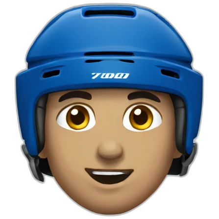 Avalanche hockey player emothing emoji