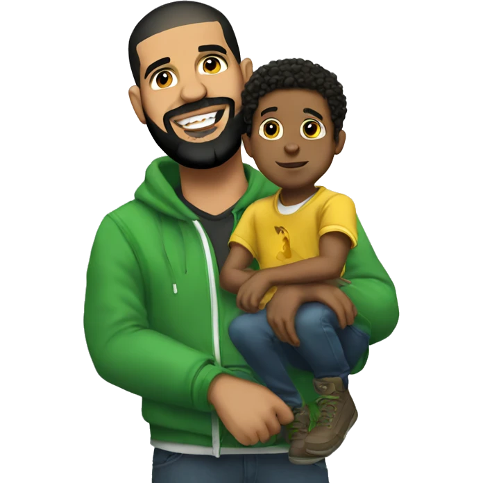 Drake with kid emoji