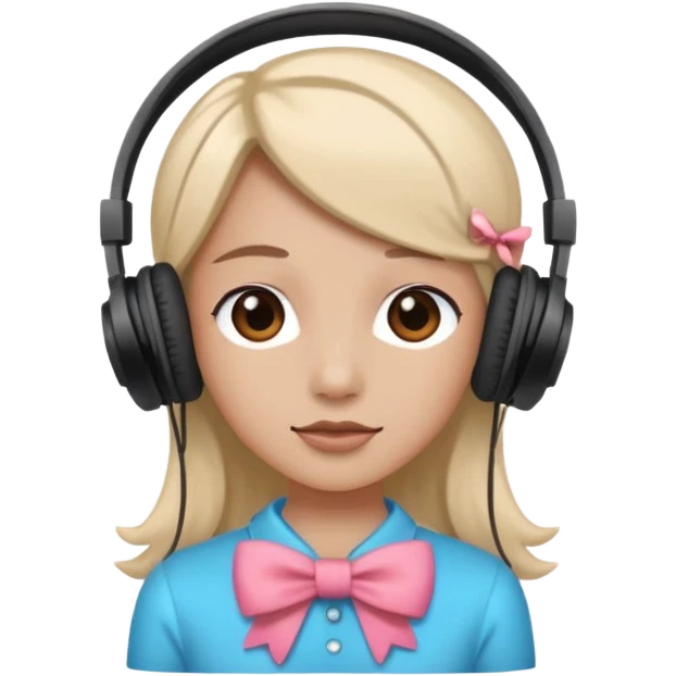 Наушниках й бантики emoji