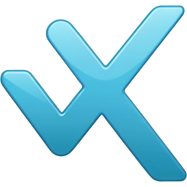 Blue tick emoticon emoji