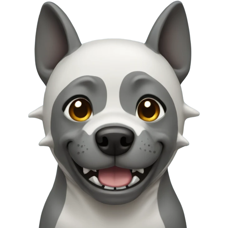 Dog in shark costume emoji