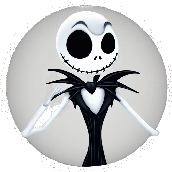 Jack skellington sending kiss emoji