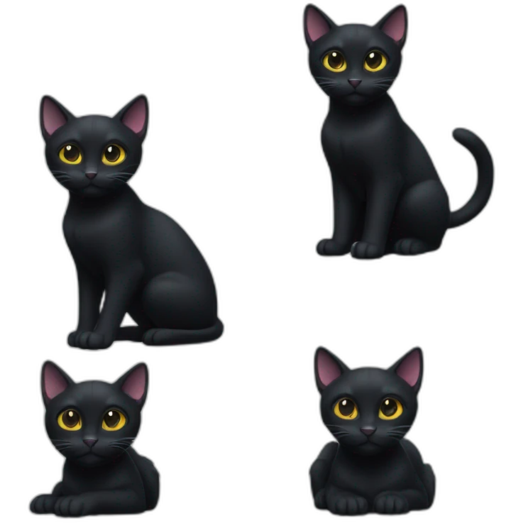 AI Black Cat emoji