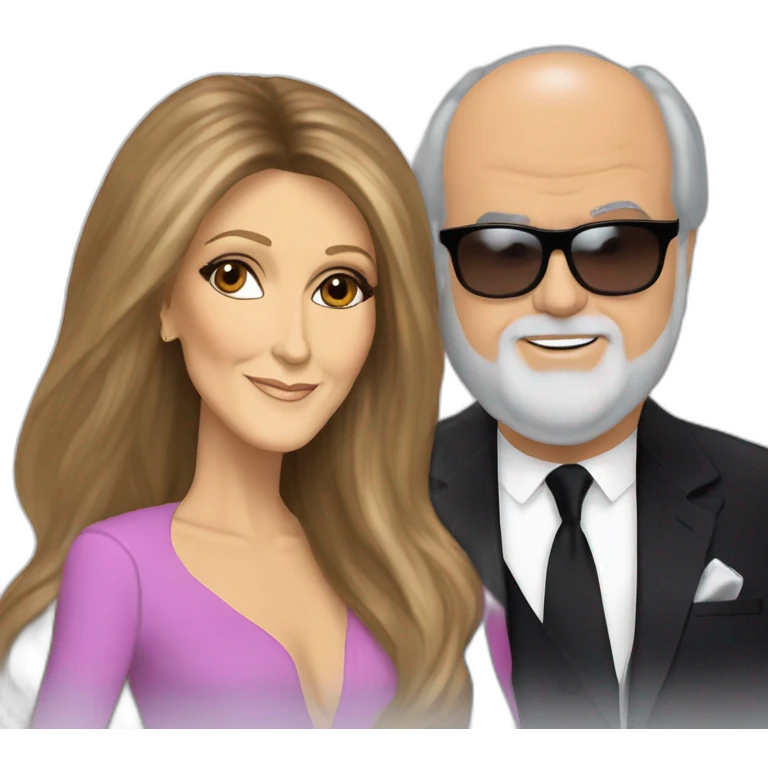 Céline Dion and rené angelil emoji