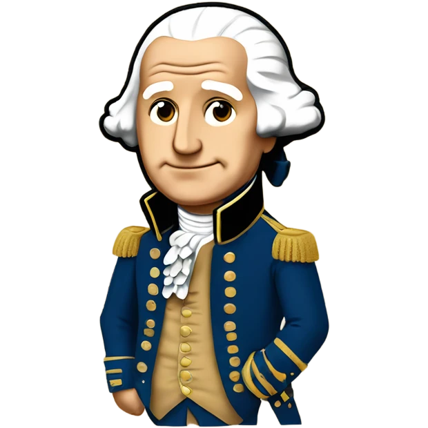 George Washington wears a bape jacket emoji