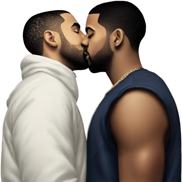 Drake kiss kendrick Lamar emoji