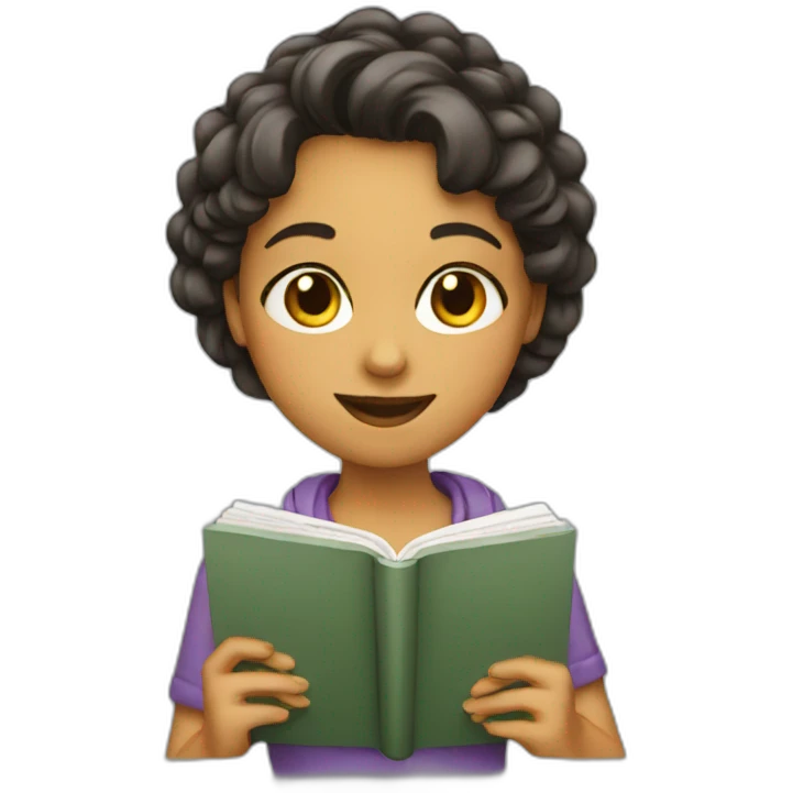 girl with notebook emoji