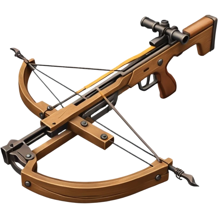 wooden crossbow, no scope emoji