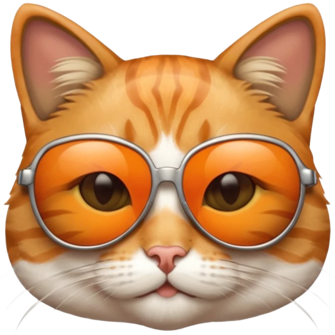 Cat wearing sunglasses emoji