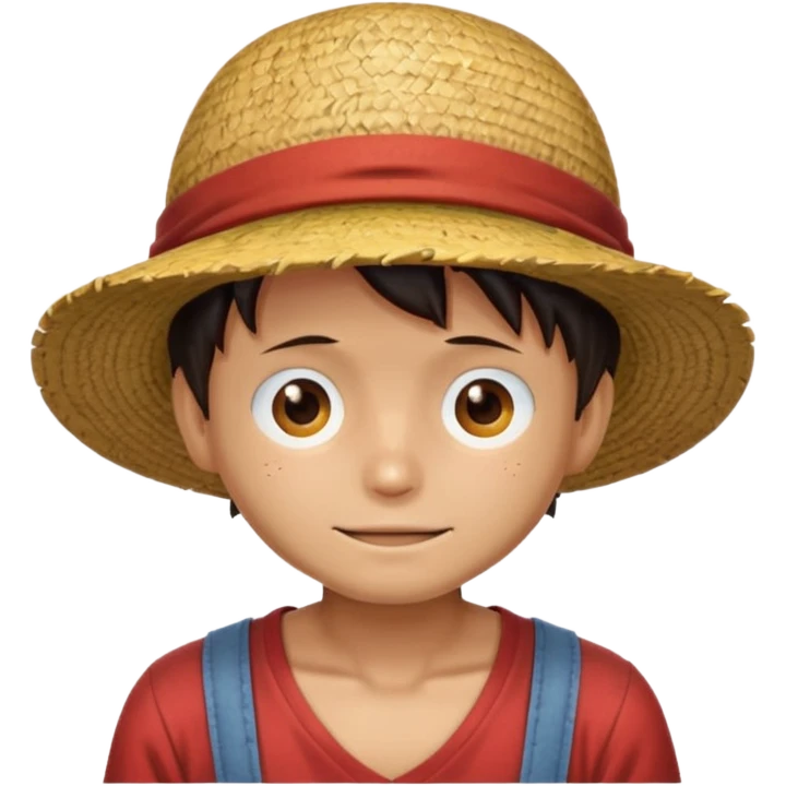 Luffy chapeau de paille que le chapeau emoji