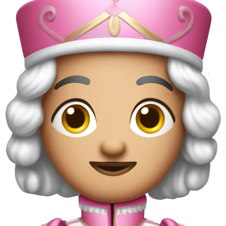 Cute pink nutcracker emoji