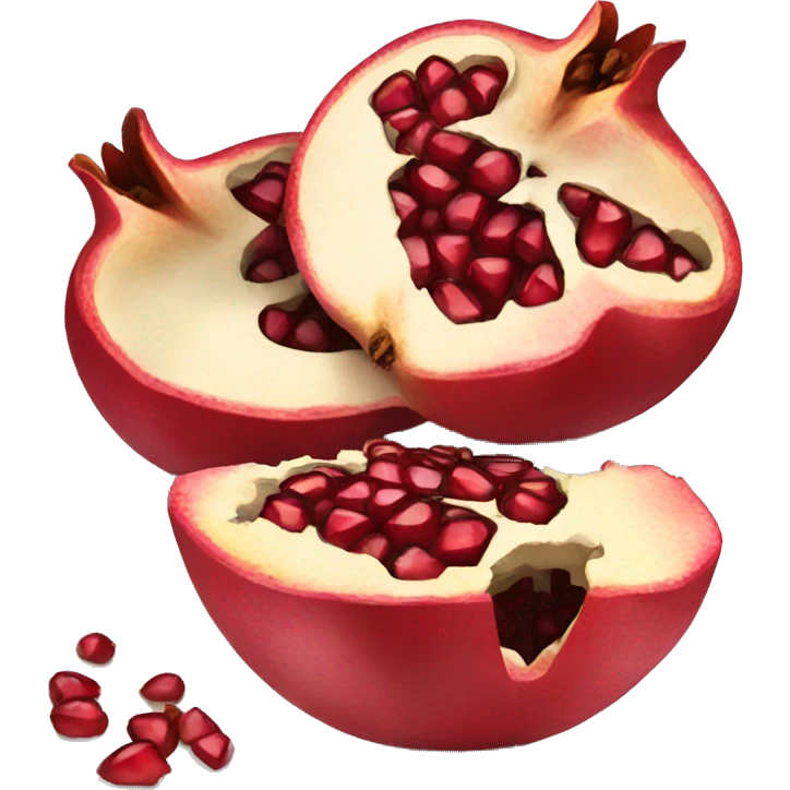 cut open pomegranate  emoji