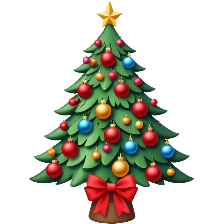 CHRISTMAS WHITE AESTHETIC CHRISTMAS TREE WITH BOWS emoji