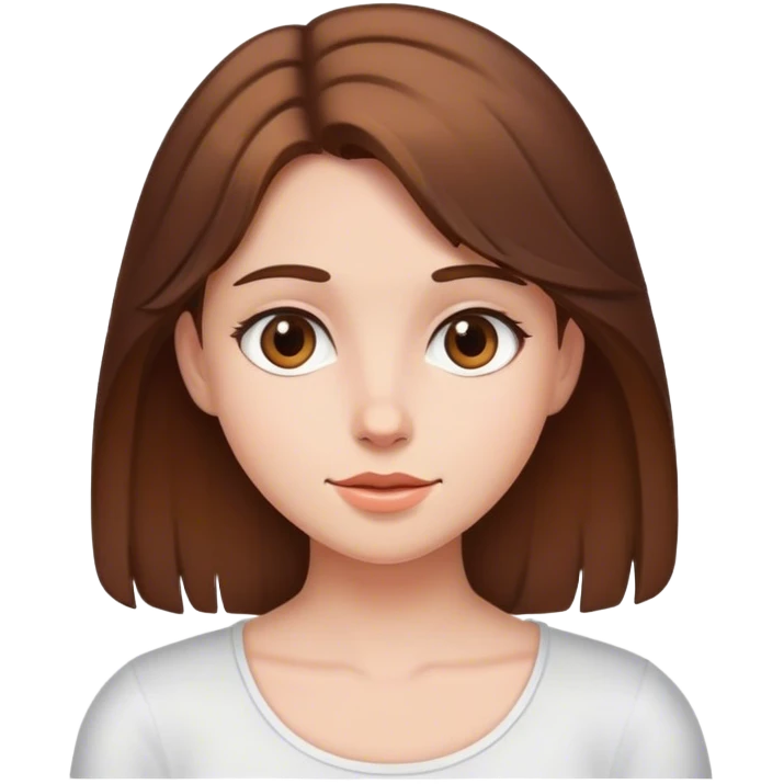 Brown haired girl emoji