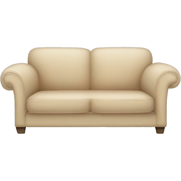 Modern beige couch emoji