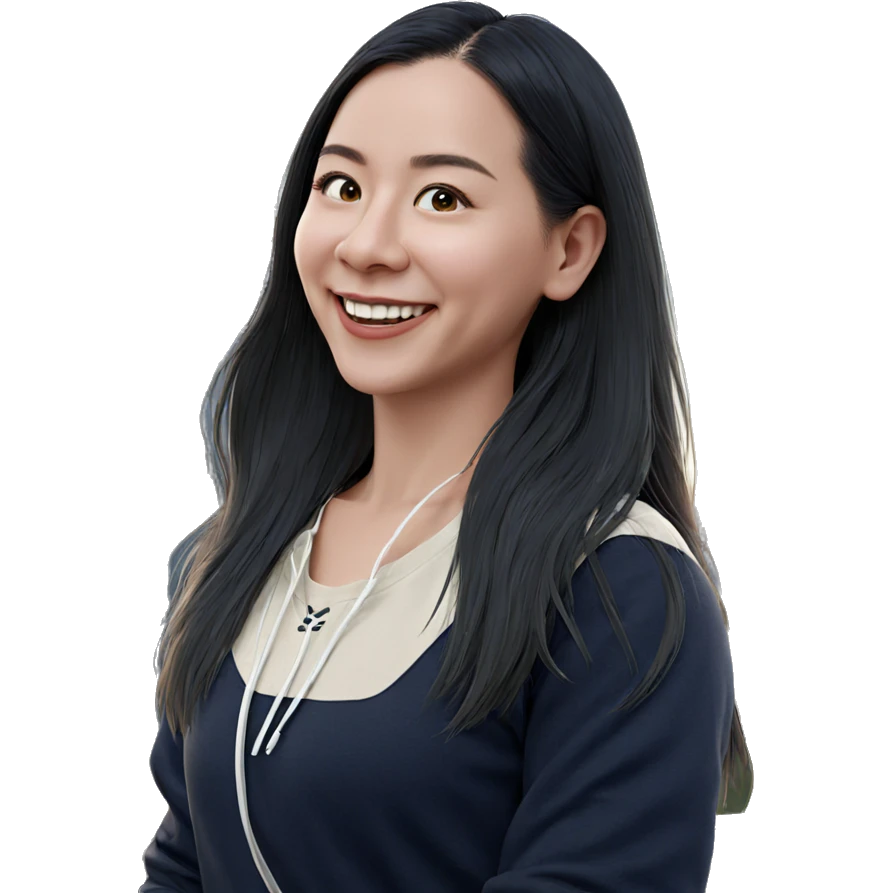 smiling girl outdoors portrait emoji