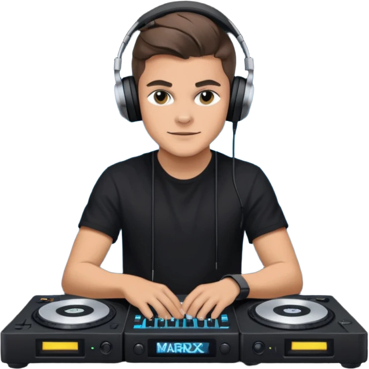 Martin Garrix with DJ table emoji