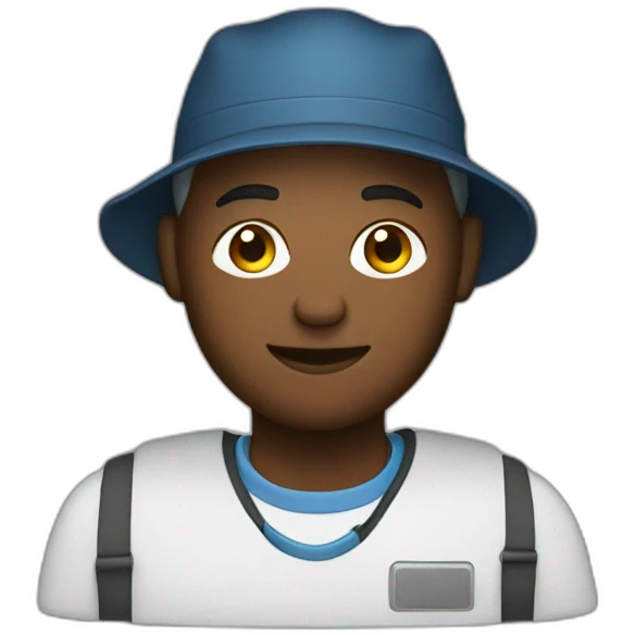 a fisher with a computer emoji