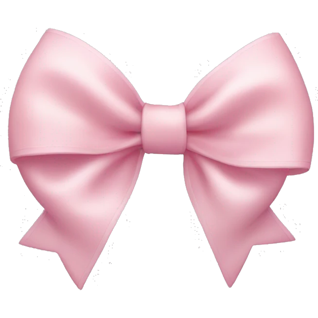light pink bow emoji
