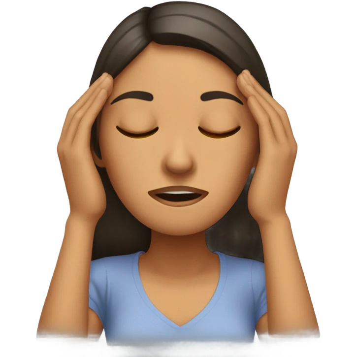 Puerto Rican woman with Migraine headache  emoji