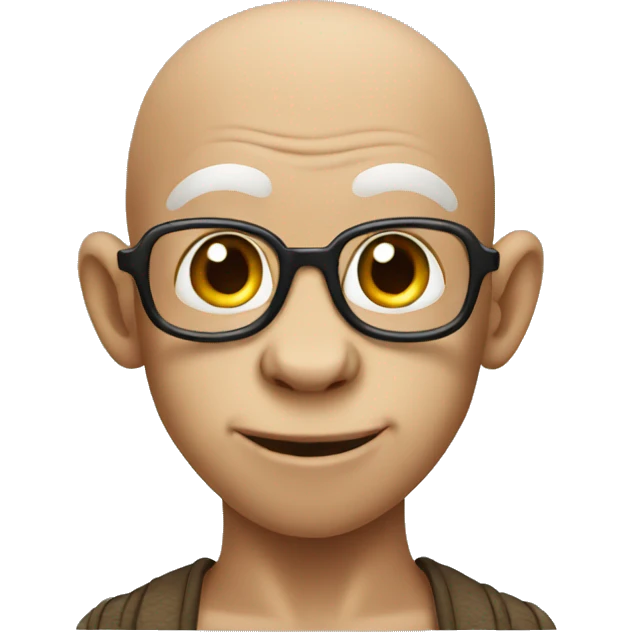 Bald monkey  emoji