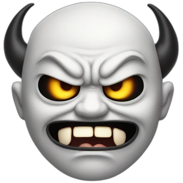 Mad devil crying emoji
