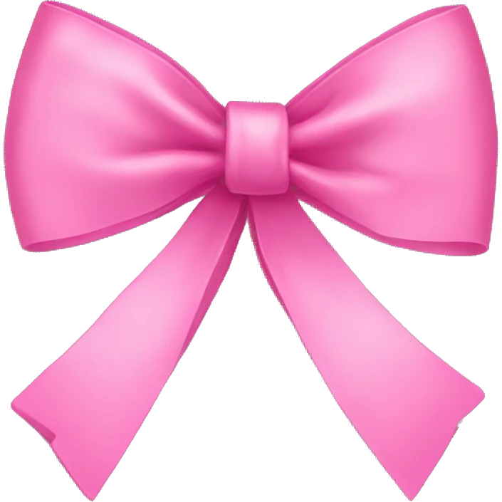 Pink ribbon bow emoji