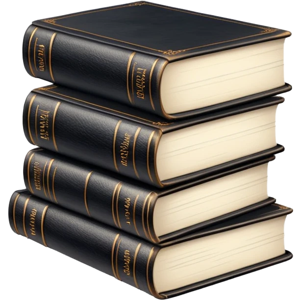 Black books emoji