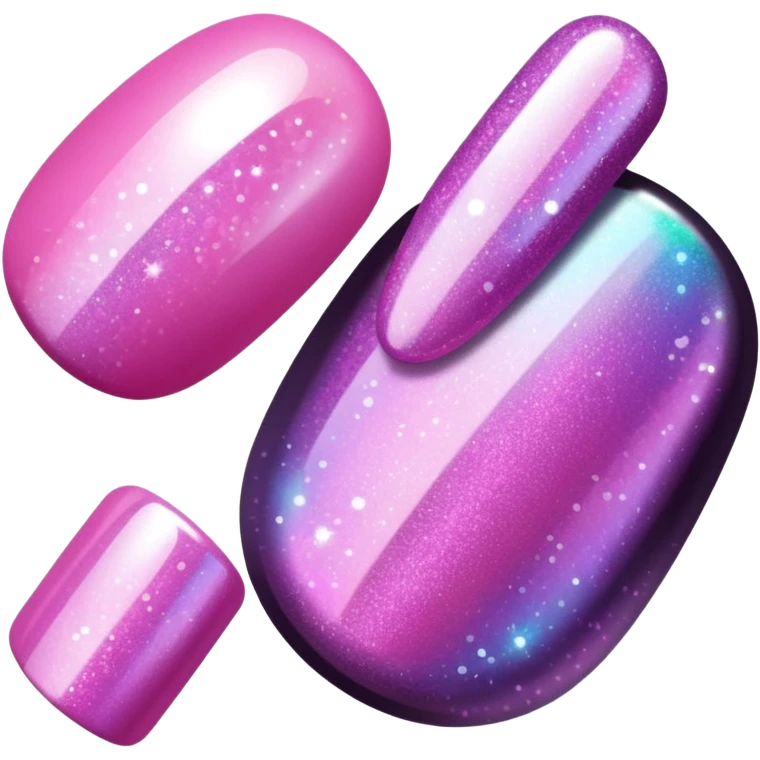  glitter nail polish emoji