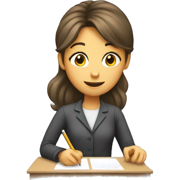  teacher correcting a test emoji
