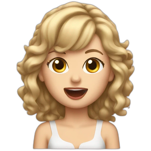 Taylor Swift singing emoji