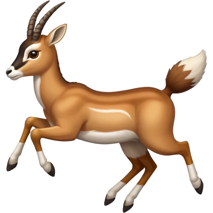 a springbok jumping emoji
