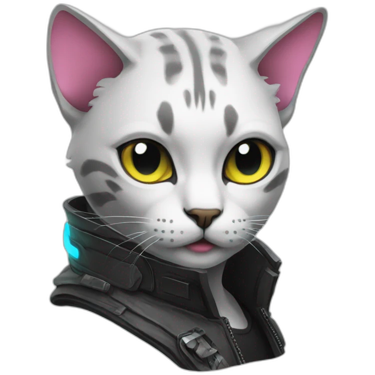 cyberpunk cat emoji