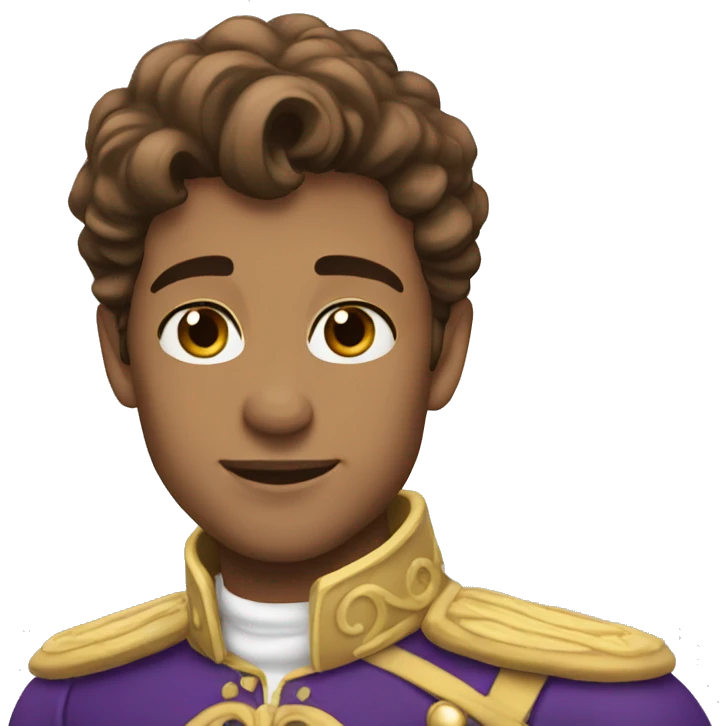 Prince Charming Brown hair emoji