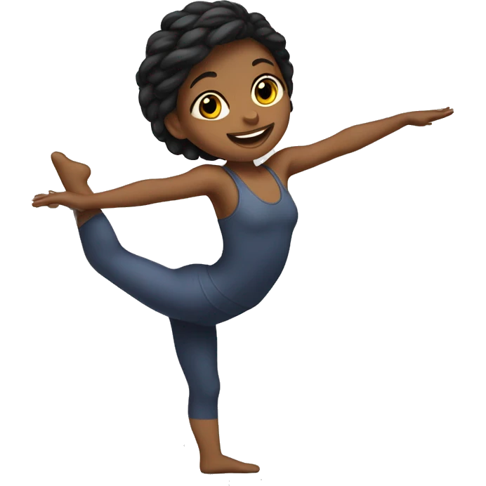Girl doing splits emoji