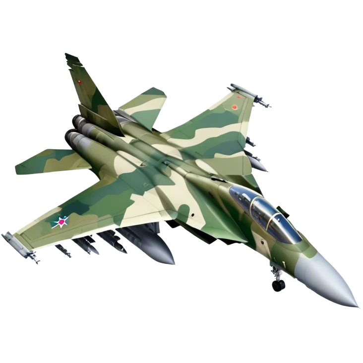 SU-35 Jet - Sukhoi (Model Year: 2020) (Iconic colour: Camouflage green) emoji