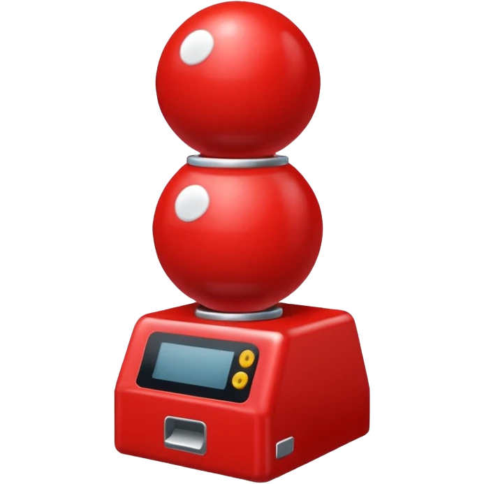 red gacha machine balls emoji