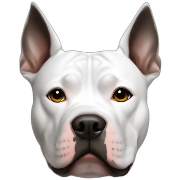 Pitbull tache noir blanc  emoji