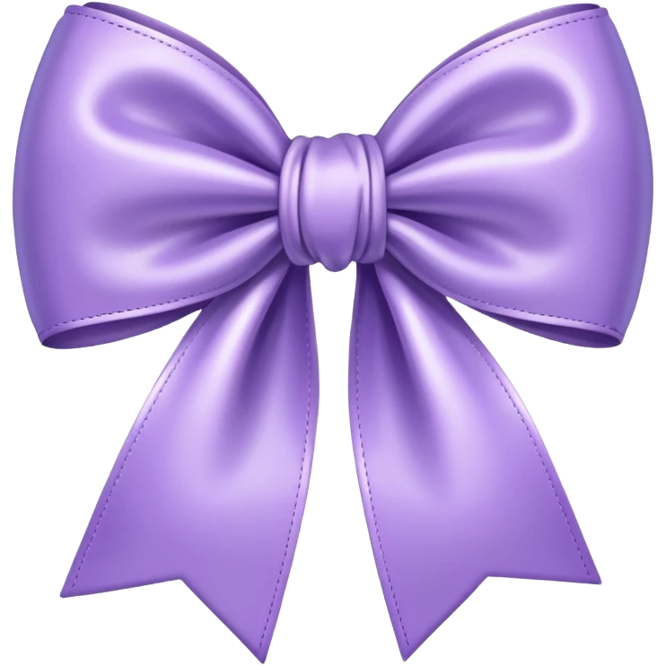 Cute lavender colored bow  emoji