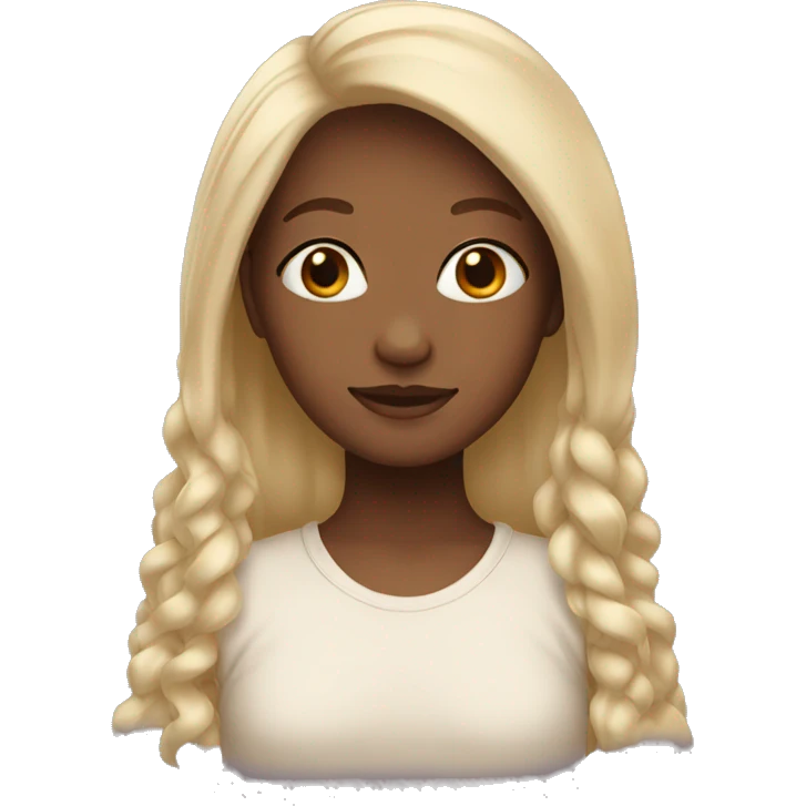 girl with beige hair emoji