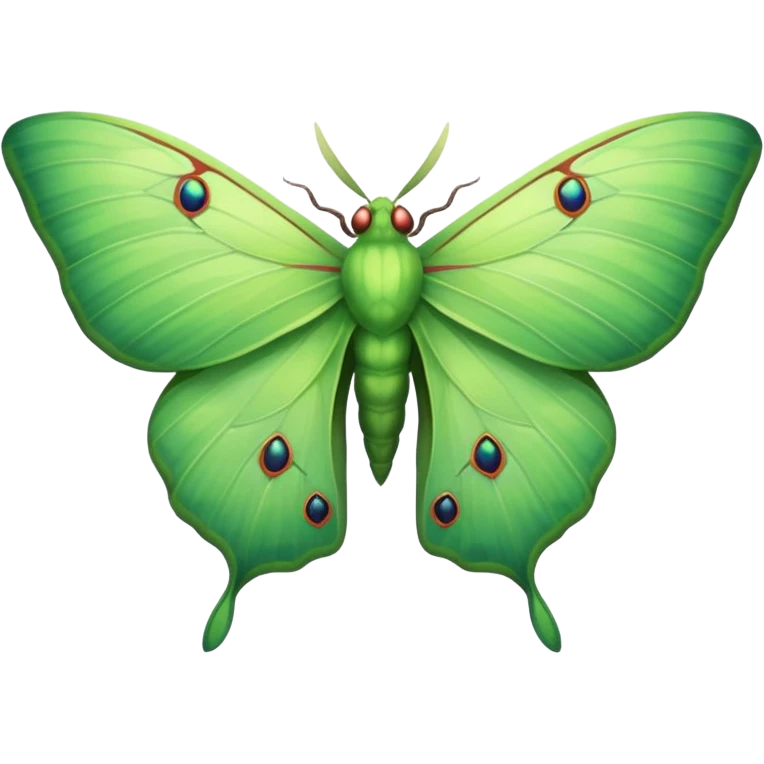 Luna moth emoji