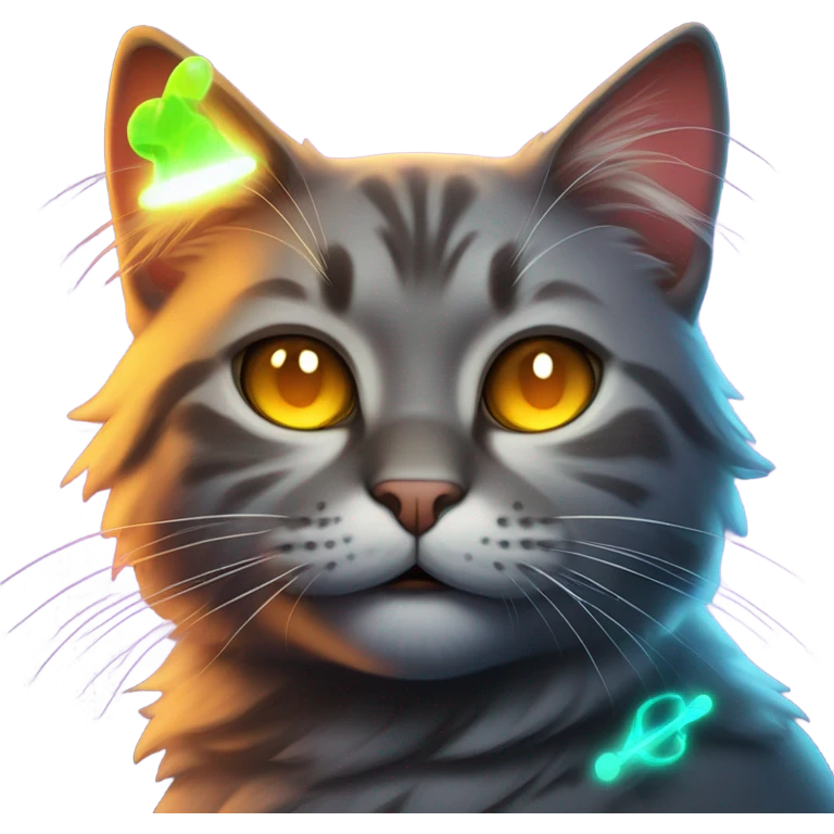 Atomic zombie cat emoji