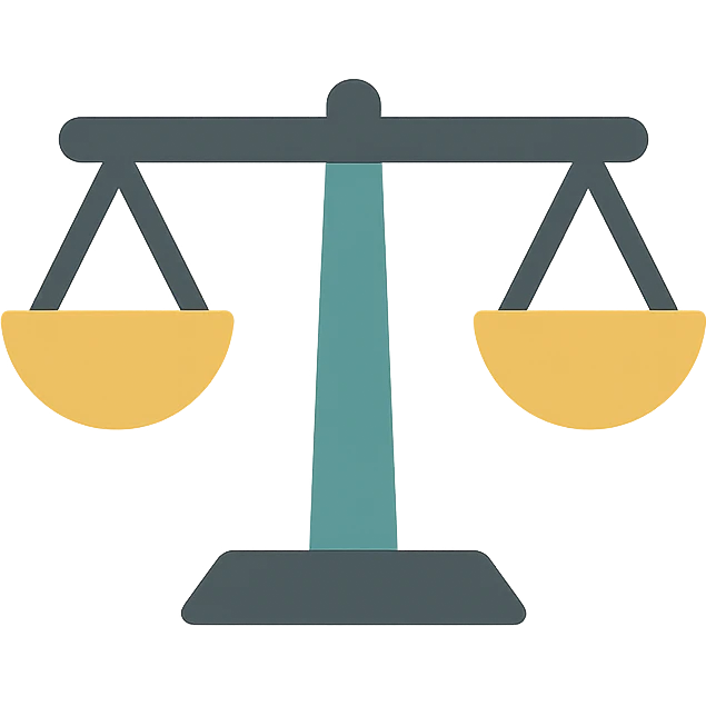 A balance scale emoji