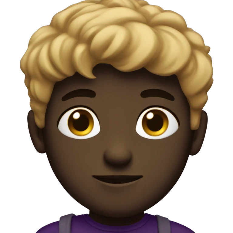 Asthetic dark purple boy emoji