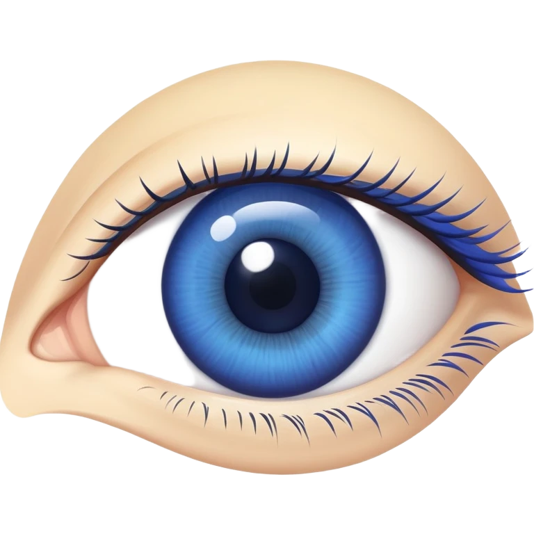 human eye with blue iris emoji