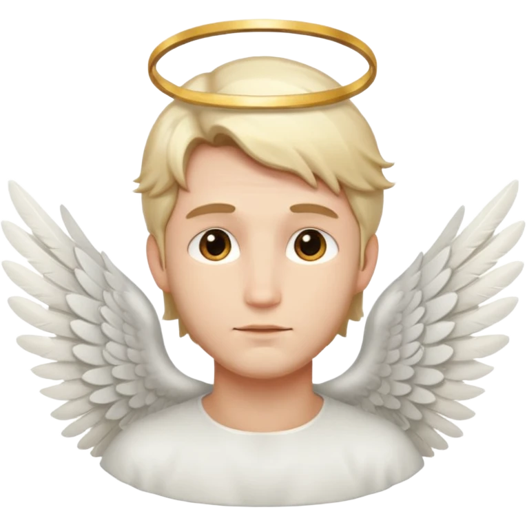 angel man face emoji